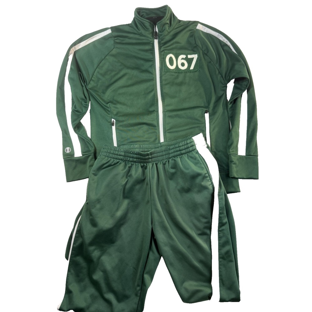 Squid Game Tracksuit Womens Green 067 Kang Sae-byeok Sportcore Cosplay